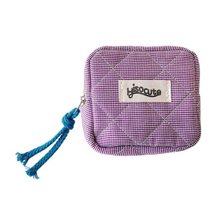 Kosmetiktaske, Læbestift Taske, Lille Makeup Taske til Pung Møntpung med Lynlås Makeup Organisatorer Kvinder Hygiejnebind Pung Lilla