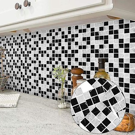 Gulv- og veggflisoverføringsklistremerker 10x10cm for kjøkken og bad