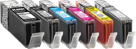 KMP MULTIPACK C107PIXV - 4-pack - Høy ytelse - svart, gul, cyan, magenta - kompatibel - blekkpatron (alternativ for: Canon 0318C001, Canon 0332C001,