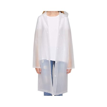 Gennemsigtig regnfrakke Vandtæt regnponcho Regnjakke