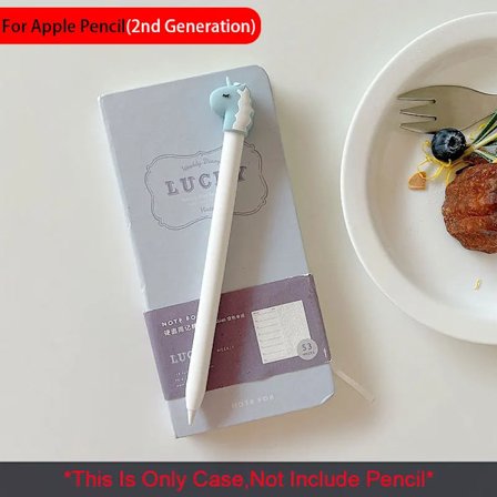 Sött Kawaii Kattklo Skyddsfodral för Apple Pencil 1 2 Generation Kåpa Ärm Tablet Touch Stylus Penna Silikonfodral Skydd