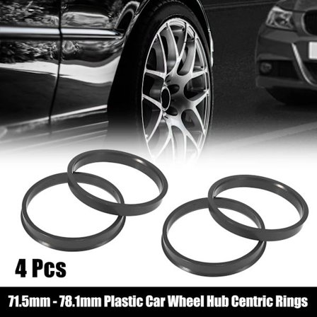 4 stk. Bilnav Hubcentriske Ringe Hjul Bore Centerafstand 64.1-60.1 65.1-63.4 72.6-63.4 74.1-64.1 74.1-66.1 74.1-67.1mm