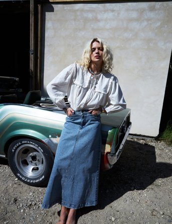 Lollys Laundry Dooblell Shirt Ls - Cream - XS