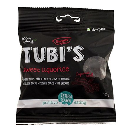 Biogan Lakrids skåret sød Ø 100 g, Helse & Madvarer, Snacks, Lakrids & Vingummi