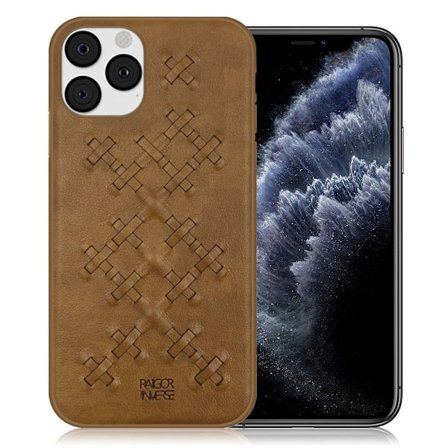 Raigor Inverse WEAVE -suojus iPhone 11 Pro:lle - Ruskea
