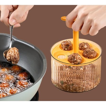 Kødboller - Køkkenredskaber - Non-Stick - Kitchen Aid - Orange Farve