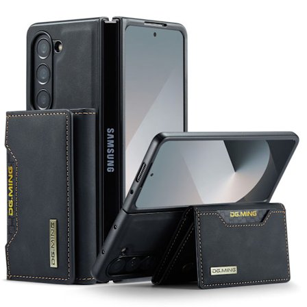 Samsung Z Fold 7 Plånboksfodral, Skyddande Skal, Svart