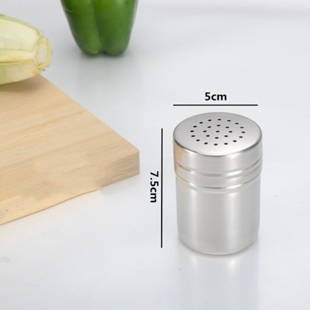 Kannettava ruostumattomasta teräksestä valmistettu maustepullo - Keittiöväline - Maustesiivilä (Pieni)