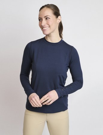 BACKTEE Ladies First Skin Round Neck - Navy - XXL