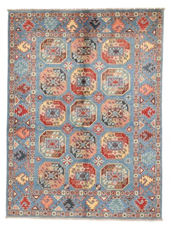 Orientalsk Kazak Fine Teppe 148X200 Mørk Grå/Brun Ull, Afghanistan