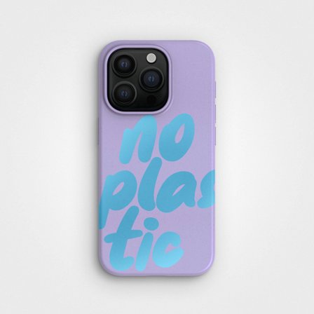 No Plastic iPhone 15 Phone Case Lilac, 100% Circular, iPhone 15 Pro