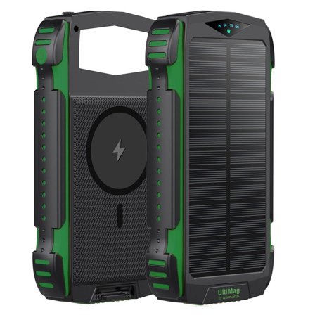 4smarts Solar Power Bank Rugged TitanPack UltiMag 20000mAh green