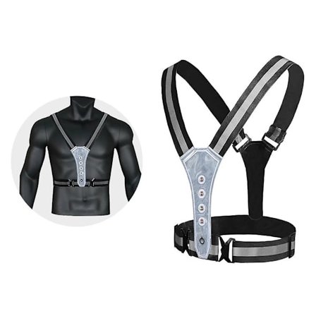 LED Reflexväst Hög Synlighet LED Reflex Säkerhets Löpljus