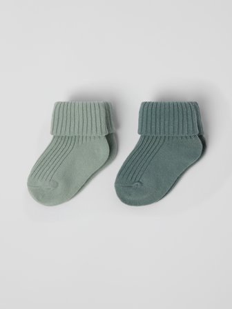 Vauvan sukat 2-pack Polarn O. Pyret 13|15 lastenvaatteet green