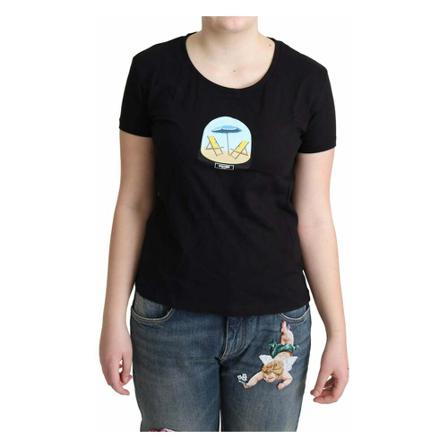 Moschino T-Shirts svart, Dam, Dam, Storlek: XL
