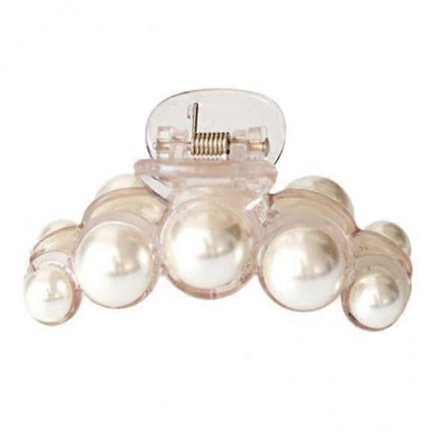 Stilig Hårklemme med Perler for Damer - Nøytral Farge