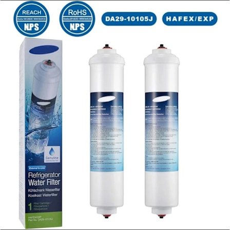 2-pak Samsung DA29-10105J HAFEX / EXP WSF-100, DA99 02131B, EF9603, HAIER LG Køleskab Vandfilter(PA)