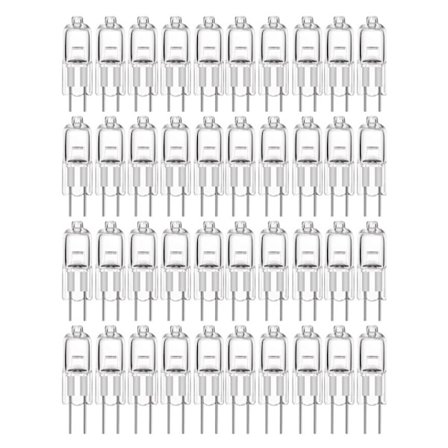 20 kpl G4 halogeenipolttimoita 10W 12V - Lämmin valkoinen