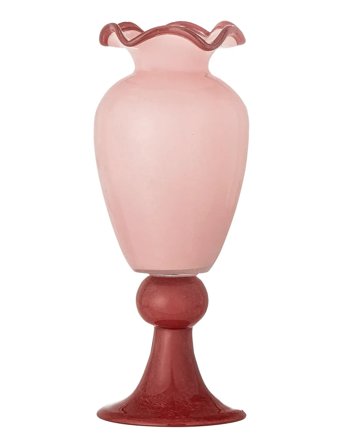 Bloomingville Frills Vase - Pink - Ø 14 CM
