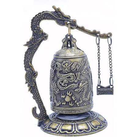 Feng Shui Vintage Lohikäärmekello Buddhalaisen Keräilyesine, Onnenkello, Koti- ja Toimisto Sisustus Medit