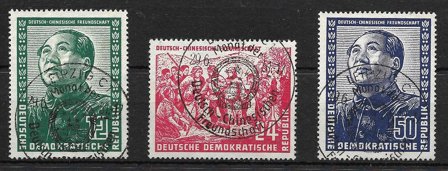 DDR 1951 - AFA 120 -122 - Stemplet