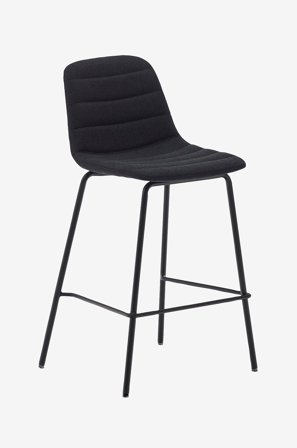Kave Home - Barstol - zunilda 2-pak - Sort - Barstole & -taburetter - Fra Homeroom