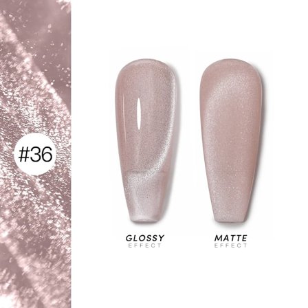 AS 15ml Magnetisk Katt Gel Nagellack Cat Eye Glitter Effekt Semi Permanent 36 Färger Soak Off UV Gel Lack Manikyr Nagelkonst