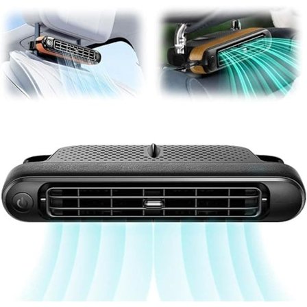 USB Bilventilator - 3 Hastigheder, Stærk Luftstrøm & Støjsvag, Justerbar Vindretning, Til Alle Transportmidler