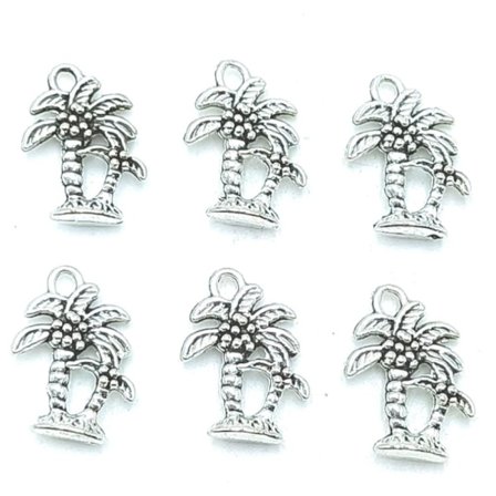 50 st 18 X 13 mm Palm Tree Charms Coconut Tree Hängen
