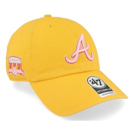 47 Brand - MLB Žlutá unconstructed Kšiltovka - Hatstore Exclusive x Atlanta Braves Dua Yellow Gold Double Under Dad Cap @ Hatstore
