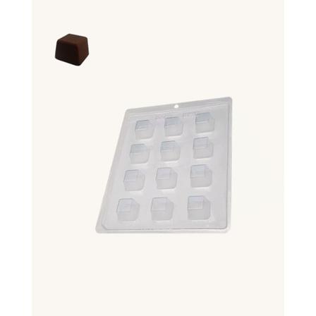 Bwb Simple Mold - Bombom Quadrado Médio 9461 - Pralinform Chokla Transparent