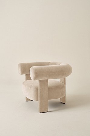 Jotex - Fåtölj Sandbeige SABANA - Köp Fåtöljer hos Jotex