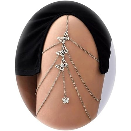 Orm Ben Kedja för Kvinnor Lår Kedja för Flickor Guld Orm Hänge