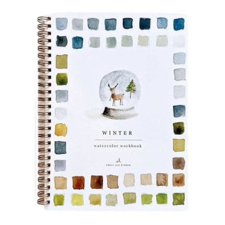 Akvarellarbeidsbok 12 Farger Fugler Blomster Dyr Barn Akvarell Malebok Kunst Håndverk Maling