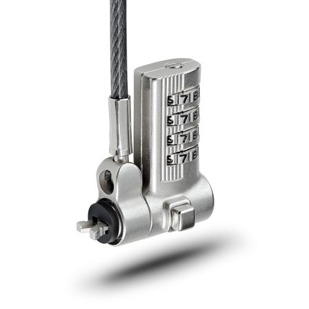 StarTech Universal Laptop Lock 6.6ft (2m), Security Cable For Notebook Compatible With Noble Wedge/Nano/K-Slot; Keyless Combination Locking Cable -