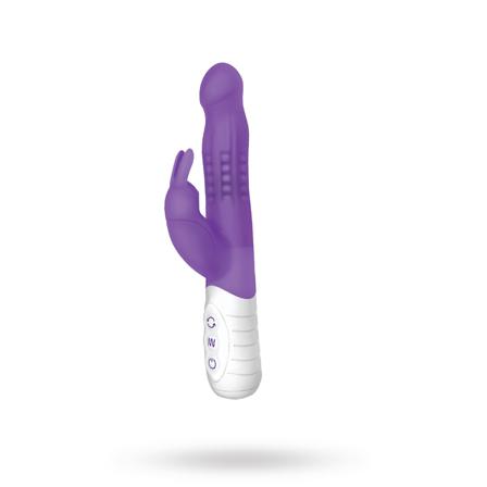 Rotating Beads Rabbit Purple - 7 Function - Vuxen.no - Knipekuler, G-punkt, rabbit vibrator, klitoris favoritter & store, sprutende dildoer.