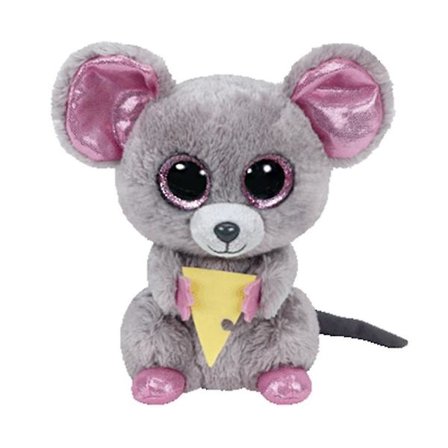Ty Beanie Boos Big Eyes Squeaker Mus Plyschleksak