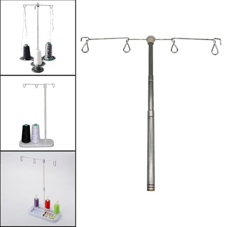 4 tråds spoleholder til broderi, syning, quiltning, symaskine, trådholder til Singer symaskine