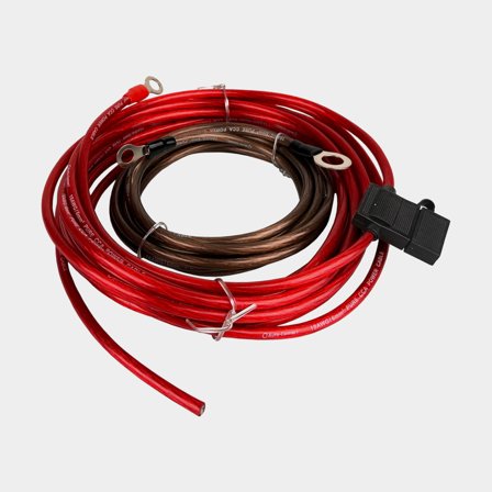 Kit de câbles d’alimentation pour autoradio marin Auto-Connect Power Connection Kit CCA, aluminium cuivré (CCA / Copper Clad Aluminium), 6 mm²