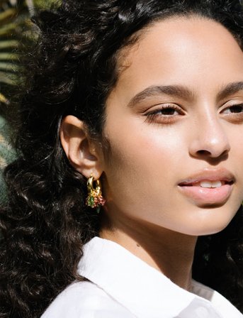 ANNELE Cranberry Queen Earrings - Pink - ONE SIZE 3