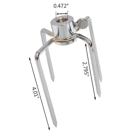 2 stk. Grill Rotary Grill Gaffel Tilbehør Grill Gaffel