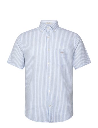GANT | Reg Cotton Linen Stripe Ss Shirt | S