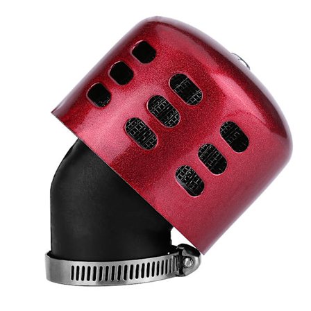 35mm Modifierat Luftintagsfilter Set Passar 100-150CC Motorcykel Röd