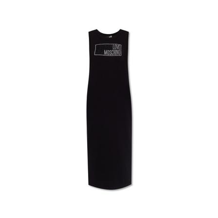 Love Moschino Sleeveless Kjole Sort, Dame