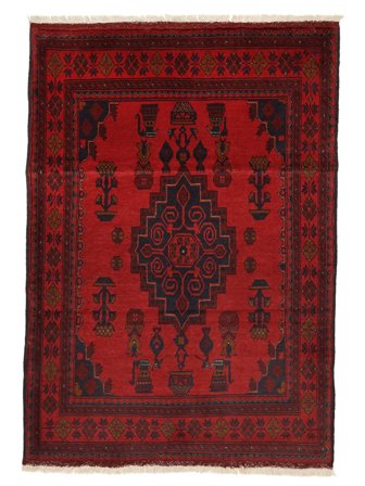 Afghan Khal Mohammadi Matta Orientalisk Svart/Mörkröd (Ull, Afghanistan)