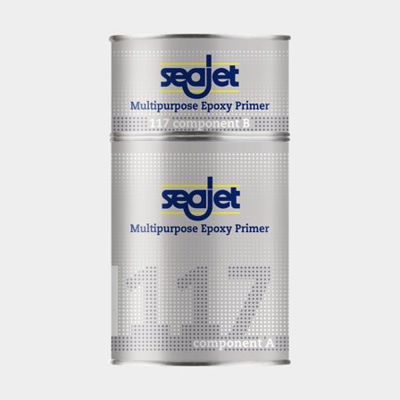 Epoxigrundfärg Seajet 117 Multipurpose Epoxy Primer, 2.5 liter - silvergrå