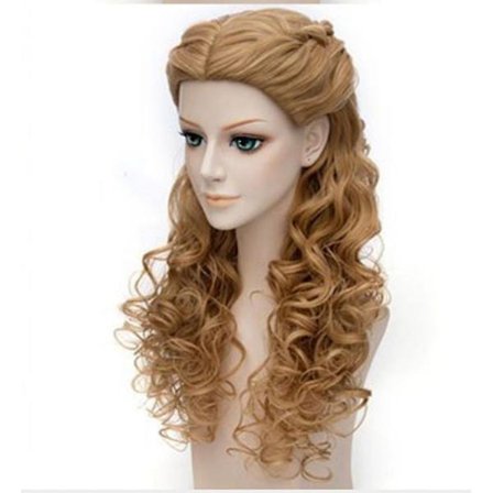 Anime Parykker Askepott Lange Krøller Syntetisk Hår Parykker