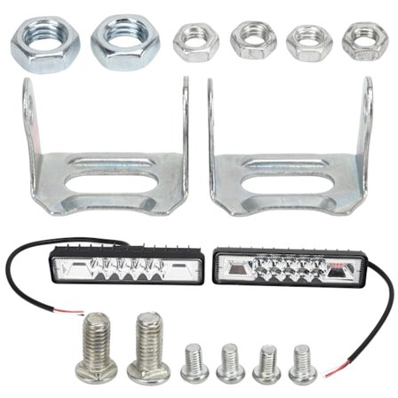 2 kpl Auton LED-työvaloja Alumiiniseos LED-valopalkki Maastoajoneuvoille Kuorma-autoille Traktorille Veneille 12‐85V 48W