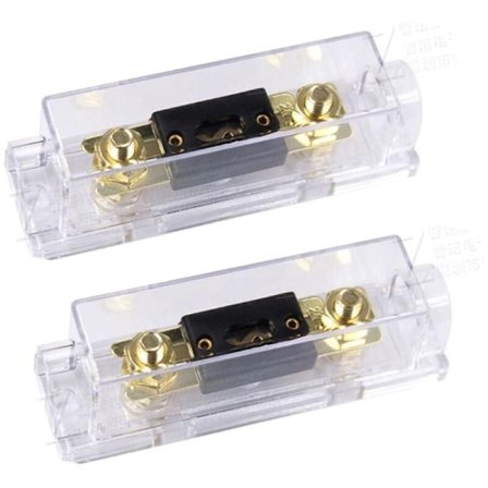100A ANL Sikringsholder 100A ANL Sikring Guld Blad Bil Automotive Audio Strøm Sikkerhedsbeskyttelse Belagt til 0 2 4 Gauge