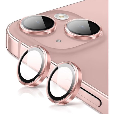 Kamerabeskyttelse for iPhone 13 / iPhone 13 mini, Knusesikker Ultra HD Individuell Linsebeskyttelse, Ultratynn, Rosa